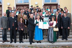 Die ausgezeichneten LA 21 Gemeinden mit dem Obmann der Landentwicklung Steiermark, LR Johann Seitinger