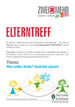 ELTERNTREFF: Was wollen Kinder? Natürlich spielen! © Familien- & KinderInfo