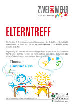 ELTERNTREFF: Aufmerksamkeitsdefizit-/Hyperaktivitätsstörung ADHS © Familien- & KinderInfo