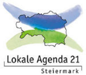 Das Bild zeigt dem Umriss der Steiermark und einen grünen und blauen Balken