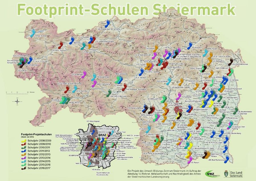 Footprint-Schulen - Stand: Juli 2017 Footprint-Schulen - Stand: Juli 2017
