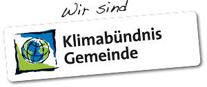 Das Bild zeigt den Schriftzug Klimabündnis Gemeinde
